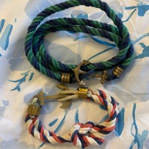 Two Kiel James Patrick Rope Bracelets - Set